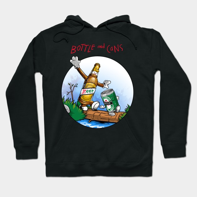 bottle and cans Hoodie by joerock